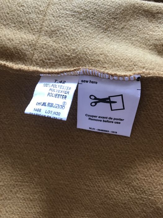 Palton marimea 42 galben mustar