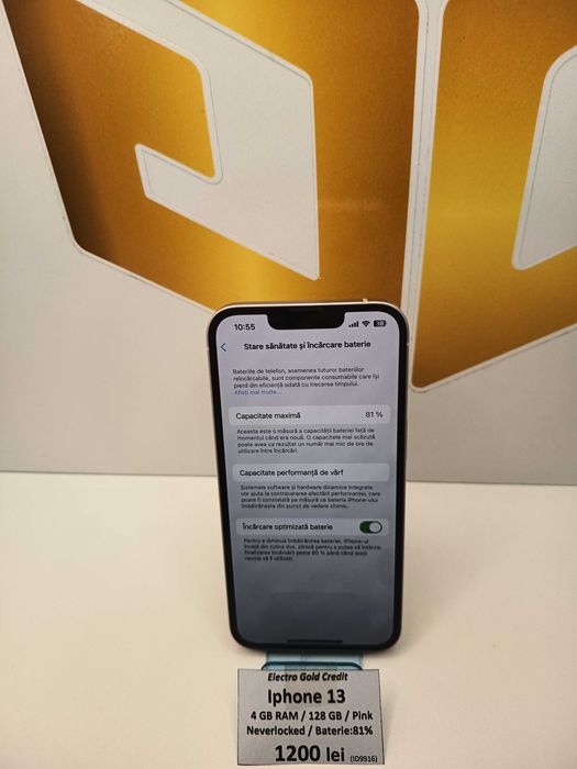 Iphone 13 128GB Pink/Neverlocked/Baterie:81%/Aspect impecabil! ID9916