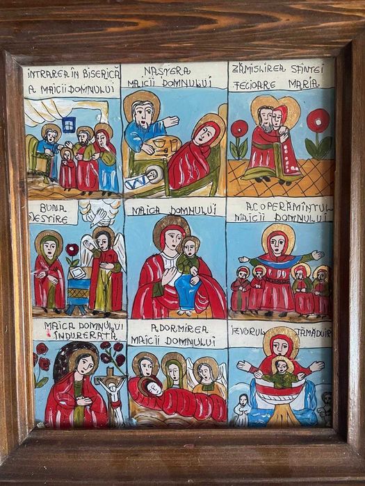 Icoane pe sticla