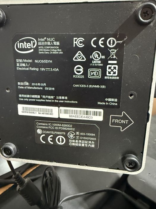 MiniPC IntelNUC i5 6250U 8gb ddr4 256ssd