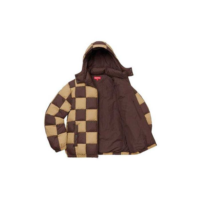 Supreme FW19 Week 17 Checkerboard Puffy Jacket