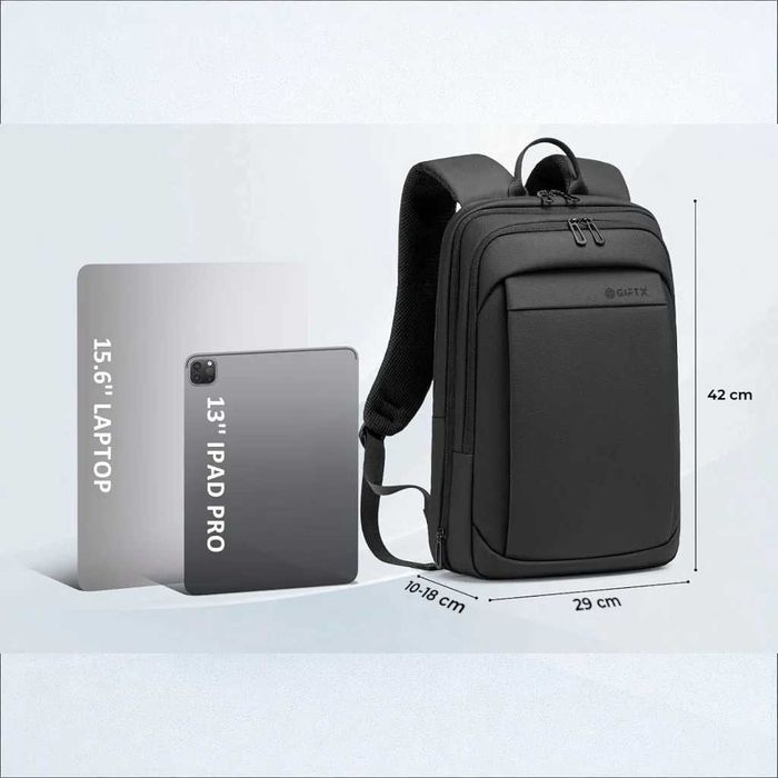 Rucsac laptop 15.6 bagaj de mana avion cu extensie si USB,GIFTX SLICK