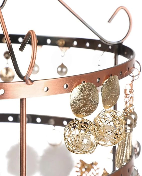 Suport/stativ rotativ, circular pentru bijuterii