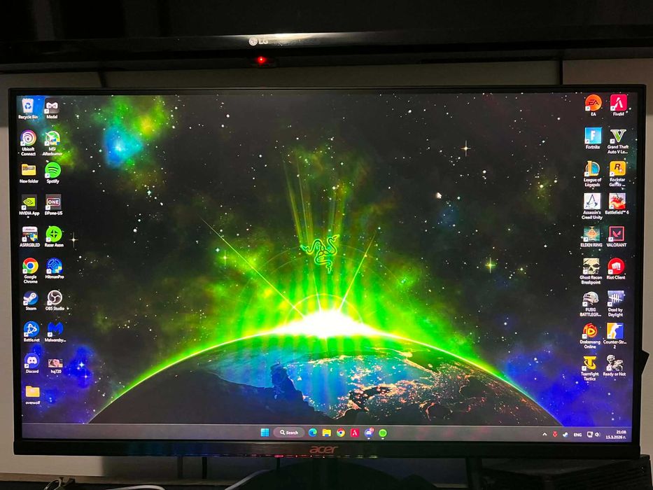 GRIGS SPARK ULTRA + Monitor Acer Nitro 200 Hz 27"