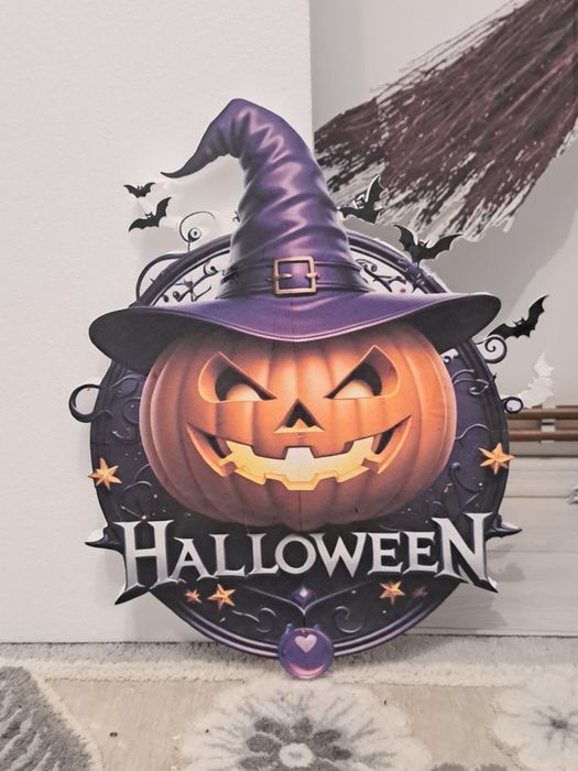 Vand decor de Halloween lucrat manual