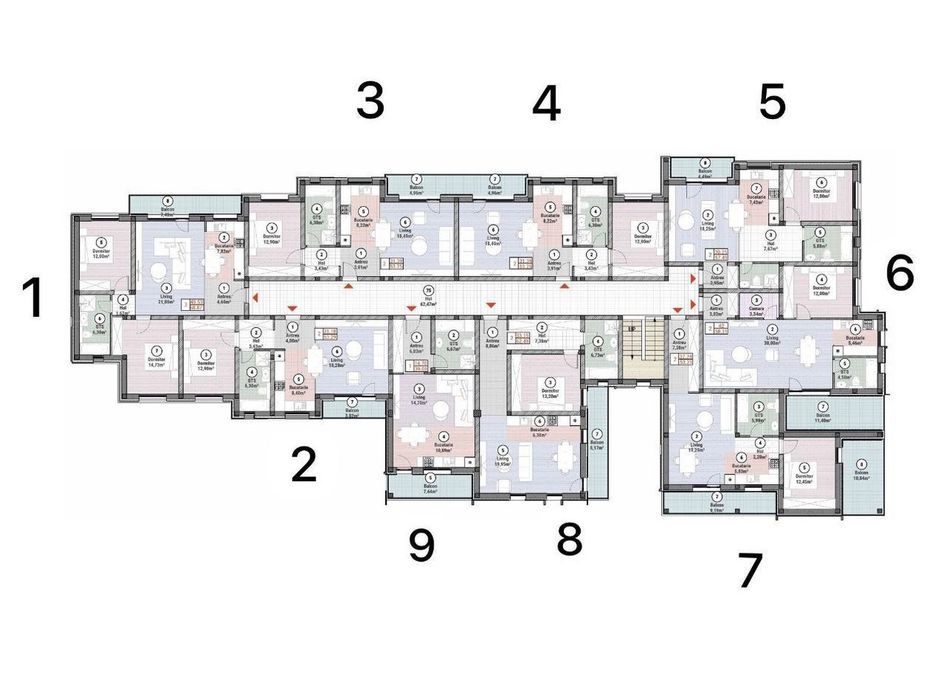 Apartament 2 camere complet mobilat/utilat Comision 0