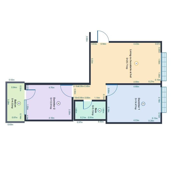 Apartament 3 camere Motilor Penny