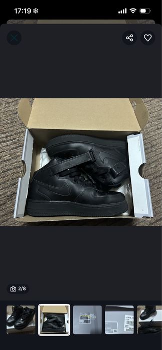 Air force 1 mid negru