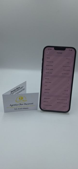 IPhone 14 Plus 128 GB 85% Baterie Garantie/Factura #52162