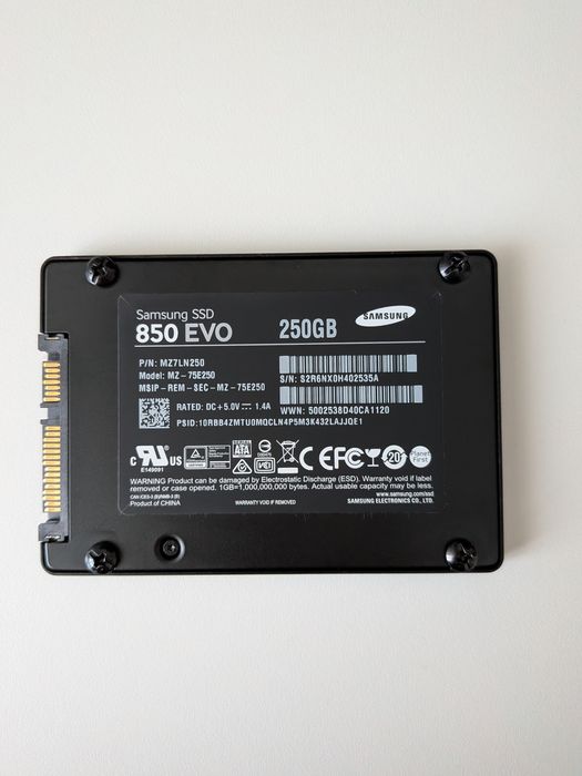 SSD Samsung 850 Evo 250GB