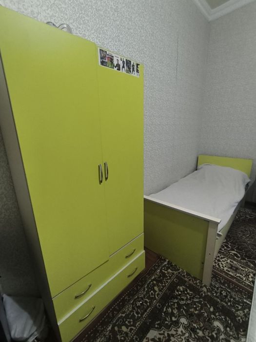 Детская мебель 1 шкаф 2 кровати