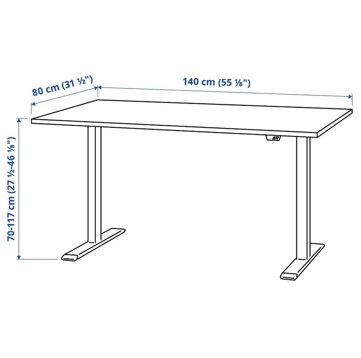 Birou reglabil/standing desk IKEA RODULF