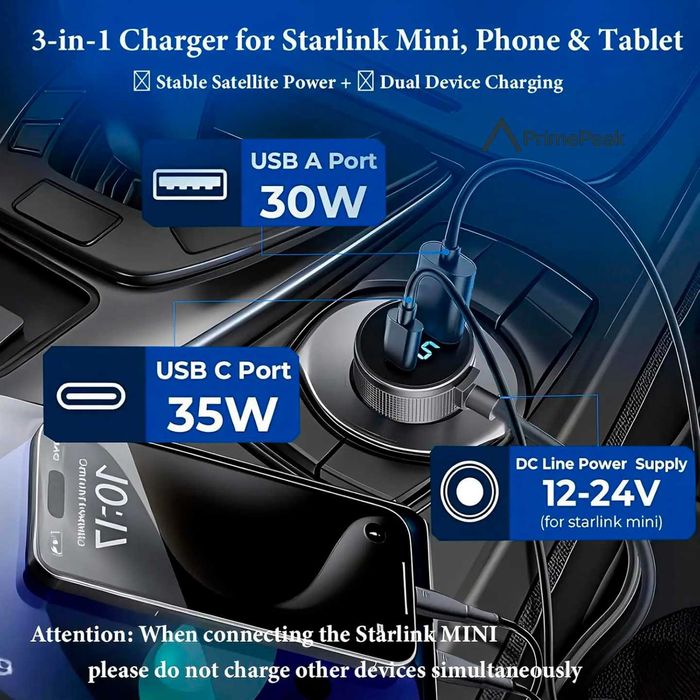 Универсальный провод питания Starlink Mini