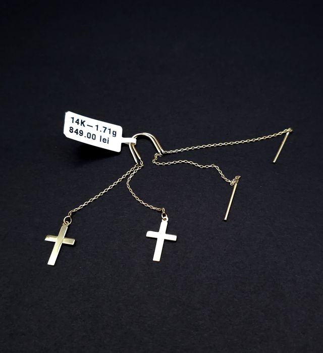 Bijuteria Royal cercei din aur 14k 1.71 gr