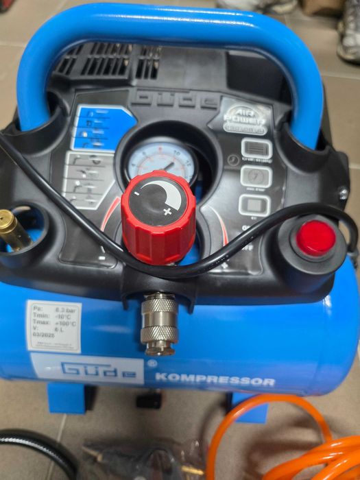 Gude AIRPOWER 190/08/6 compresor aer electric Debit aer aspirat: 145 l/min | 6 l | 8 bar | Fara ulei | 230 V