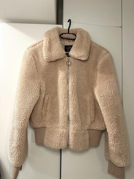 Geaca teddy roz pudrat XS