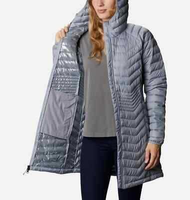 NWT Columbia Powder Lite Mid Hooded Jacket Tradewinds Grey, М-Л