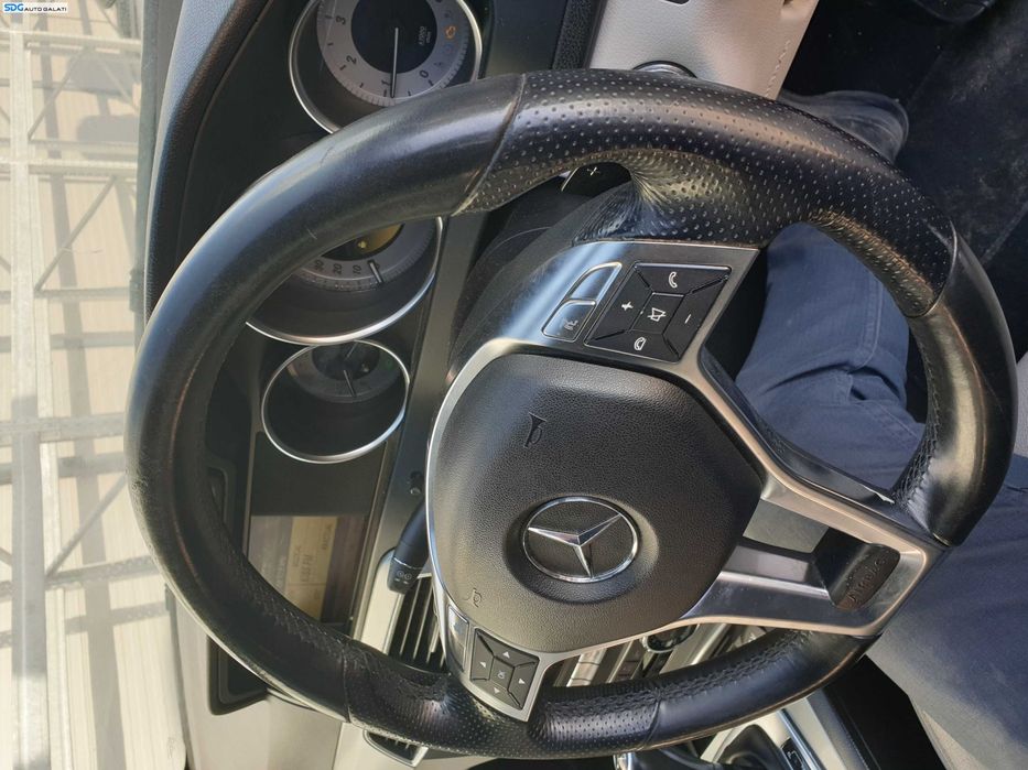 Volan Piele Perforata 3 Spite cu Comenzi si Padele FARA Airbag Mercedes Clasa C Class W204 NFL Non Facelift 2007 - 2011 [Q0085]