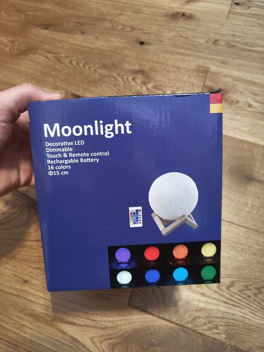 Lampă „Moonlight” – LED decorativă, 16 culori, NOUĂ