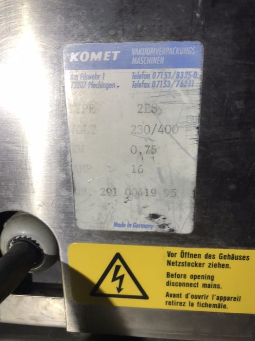 Вакуум машина “ КОМЕТ”