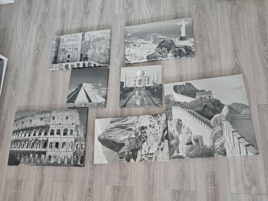 Vând set tablouri cele 7 minuni ale lumii