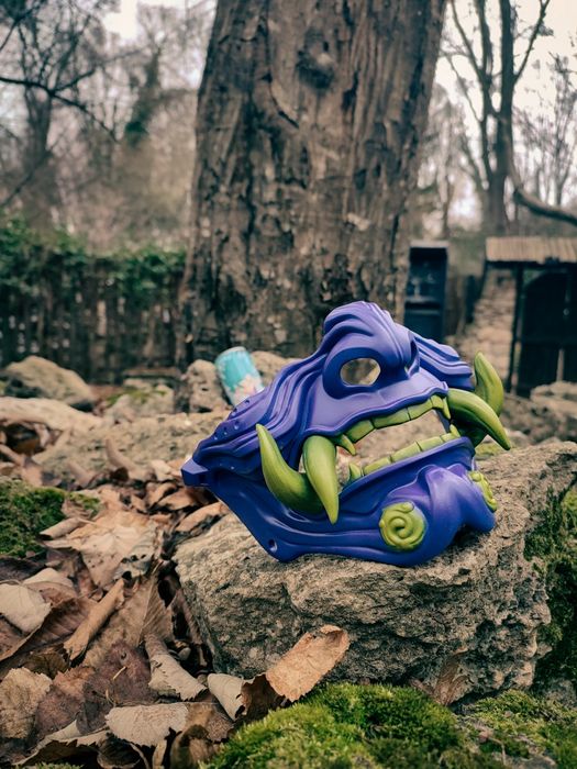 Японска маска самурай Yokai Japanese mask samurai oni