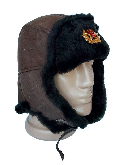 Руски, съветски шлемофон от фина агнешка естествена кожа.