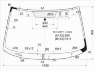 Стекло лобовое  Skoda Yeti