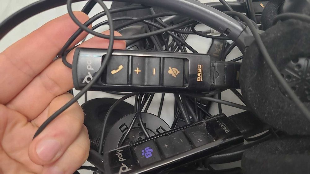 Casti Profesional Plantronics / Poly: Căști Office & Adaptoare USB (DA80 / DA85-M)