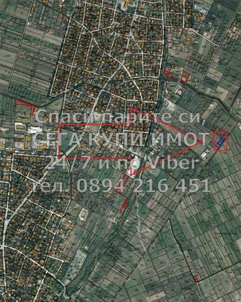 Парцел 620м2 до нова къща и започнати строежи на къщи - код 61398