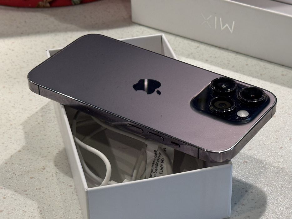 iPhone 14 Pro 128GB Deep Purple – Отличен, 100% Батерия!