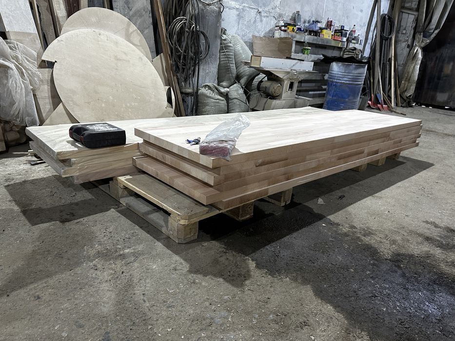 Мебельный щит дуб, бук, ясинь, береза