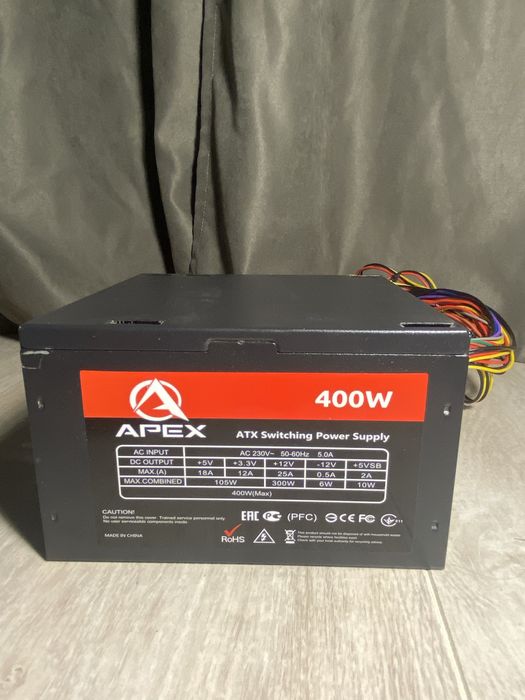 БЛОК ПИТАНИЯ apex 400w atx