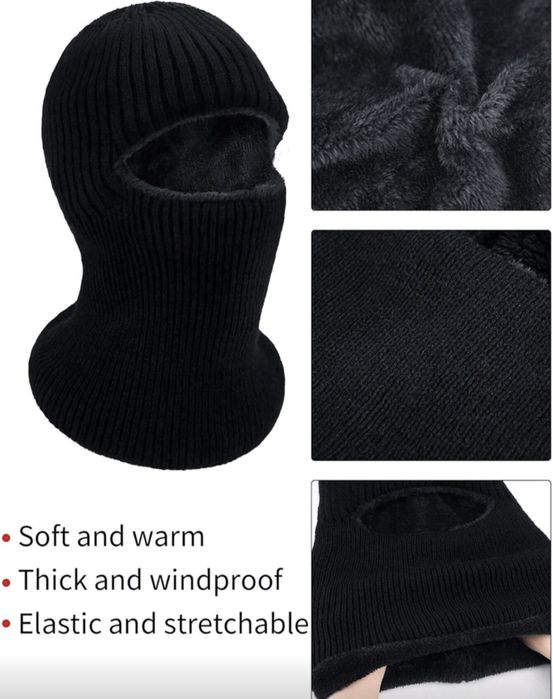 2 цвята зимна топла ветроустойчива шапка