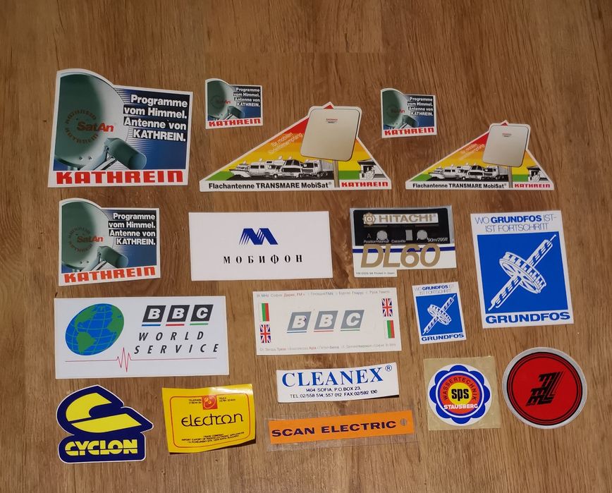 Стикери: Напитки, Спорт, Туризъм, Техника, Дру