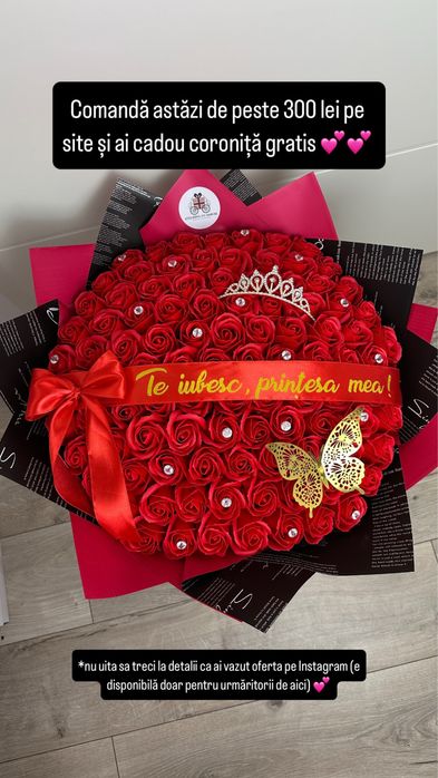 Buchete personalizate din flori de săpun sclipici si cu stitch jucarii