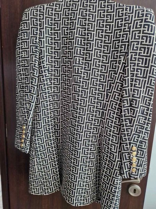Дамски блейзър Balmain Monogram Padded Blazer