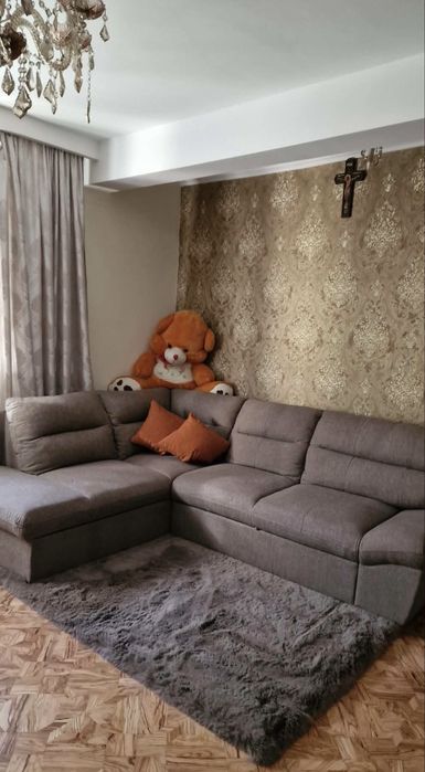 Canapea colțar modernă gri – nouă, foarte comodă