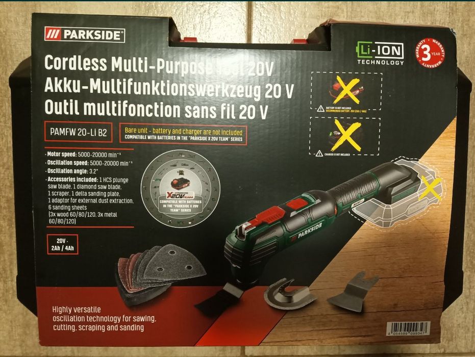 Parkside multifunctional multi cutter taietor oscilant slefuitor cuter