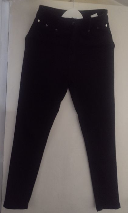 Pantofi damă casual, albi, lac, nr. 39 + Cadou denim negru M