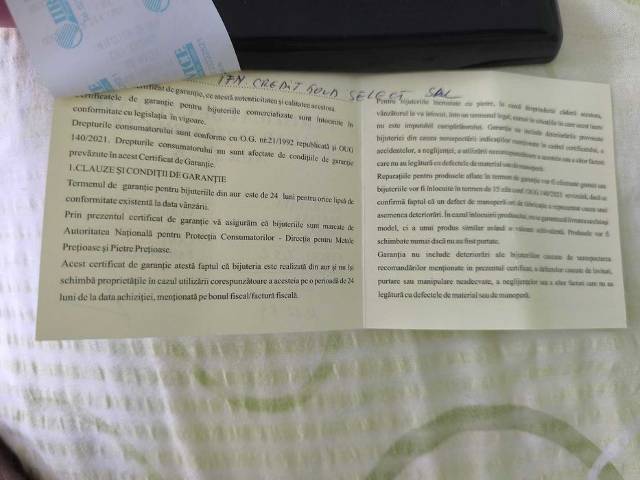 Cercei aur alb 14K / 585, 8,52 g, cu certificat