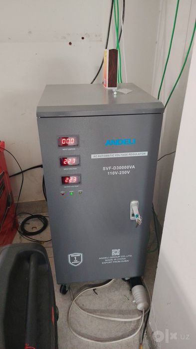 Stabilizator Andeli 30000 VA. Xolati ideyal, olinganiga 3 oy bogan.