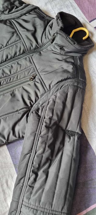 Geaca de barbati, Lee Cooper, slimfit, groasa, cu puf, neagra, M