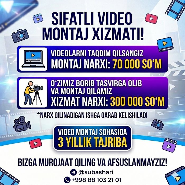 Arzon vodiomantaj xizmati
