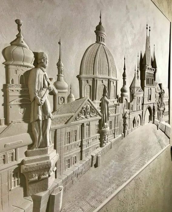 Барельефы, роспись стен, скульптуры, художники, декор, turlov,  rasm,