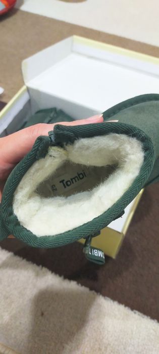 Угги, детские, зелёные.