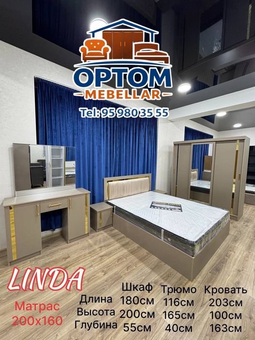 Zamonaviy va ixcham mebel Optom narxda. 5 ta mahsulotdan iborat