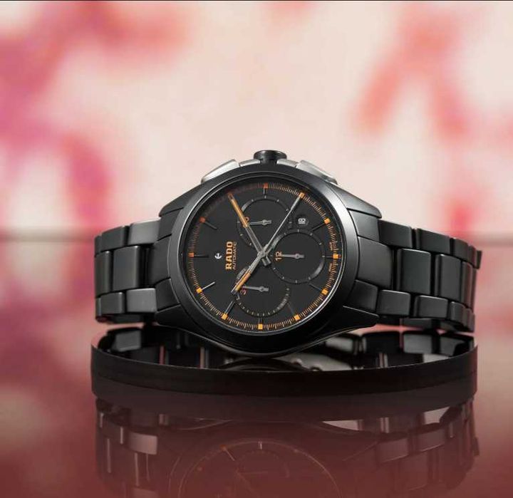 Rado Hyperchrome Chronograph, Automatic, 45mm, Black, Sapphire