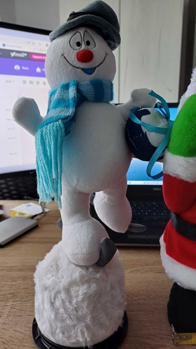 Santa si Snowman papusi Craciun dansatoare cu baterii