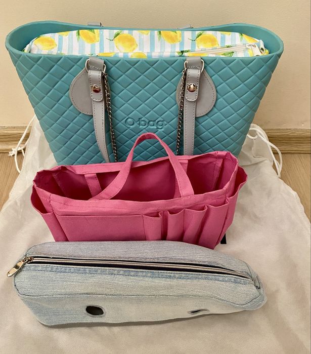 Obag mini Matelasse tecture Acqua